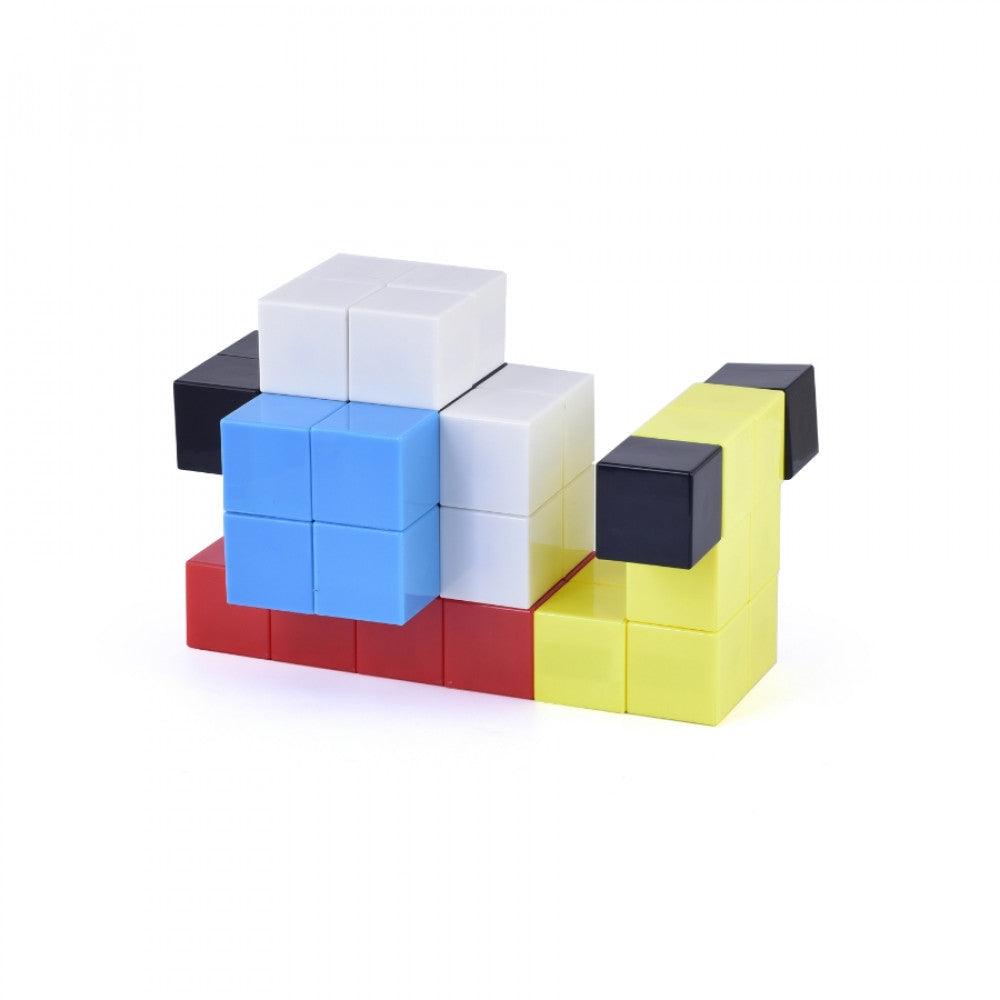 Cube Magnetic Blocks | 40 Multi-Colour Pieces | DIY Stack, Construction & Creative Learning Set | STEM Education Toy - Scoobies