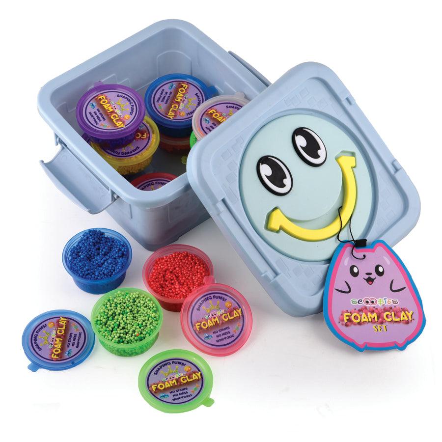 Foam Clay |  With Beads & Googly Eyes  |  Sculpting & Moulding   |  Waterproof |  12 Non-Toxic Colours - Scoobies