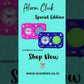 Alarm Clock Special Edition (Blue)  |  With Customizable Voice Alarm | Bluey Sporty Dinky Design | Glow-in-the-Dark