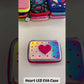 Heart Love Pencil Case | With LED Light| Multi-purpose Pouch | Shimmering Colours