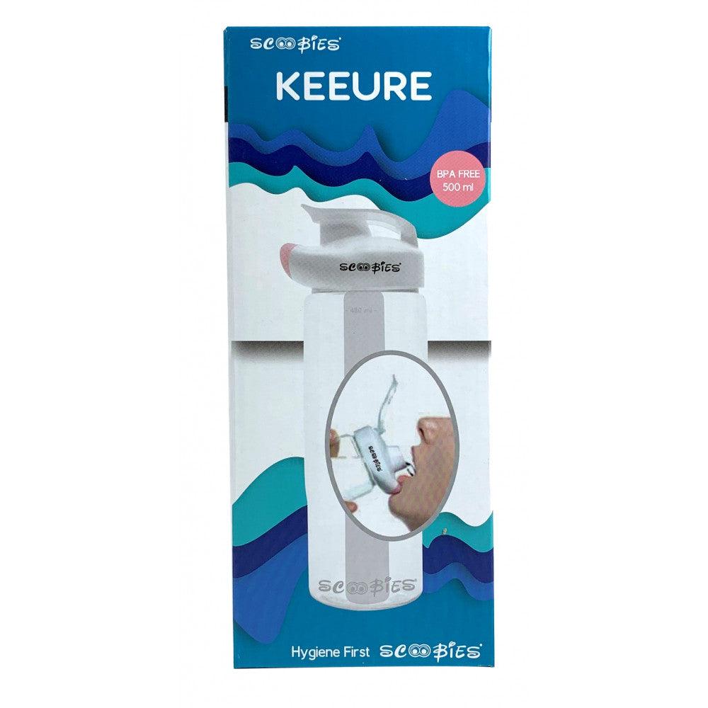 Keeure Hygiene Bottle Blue | With Easy Carry Strap | Lucid Blue Design | Multi-Use - Scoobies