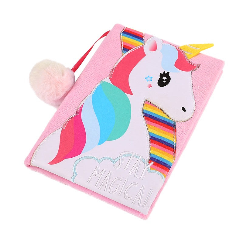 Stay Magical Unicorn Plush Diary 