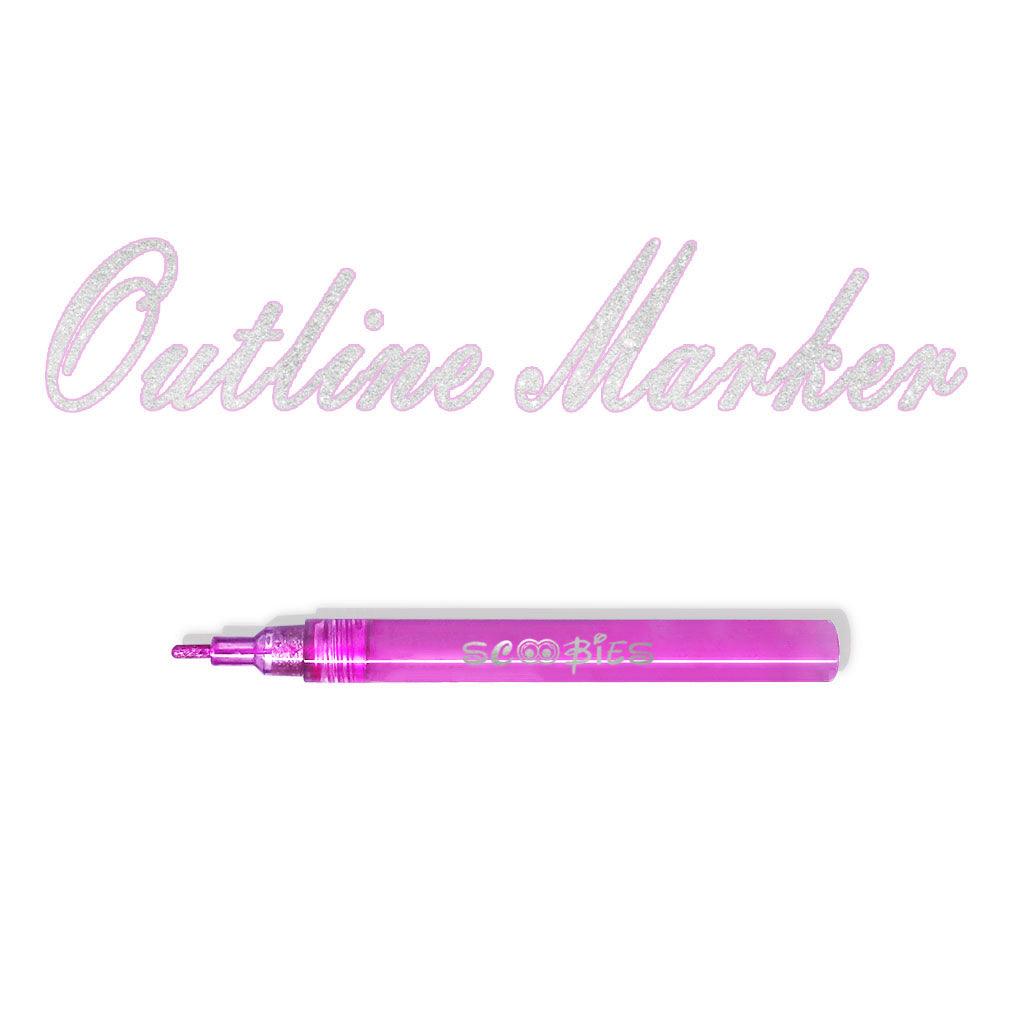 Fab Double Outliner Pens | Two-Line Glitter Art | DIY Drawings - Scoobies