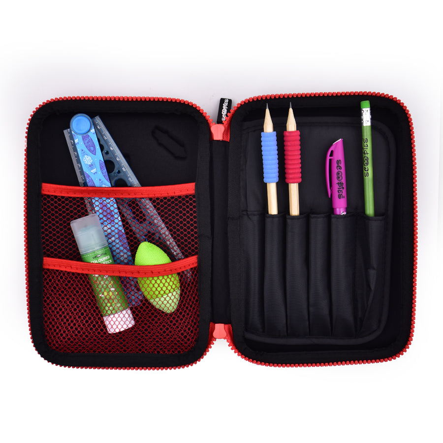 Scooboard Pencil Case | 3D Design | Quirky Colours | Multi-use Pouch