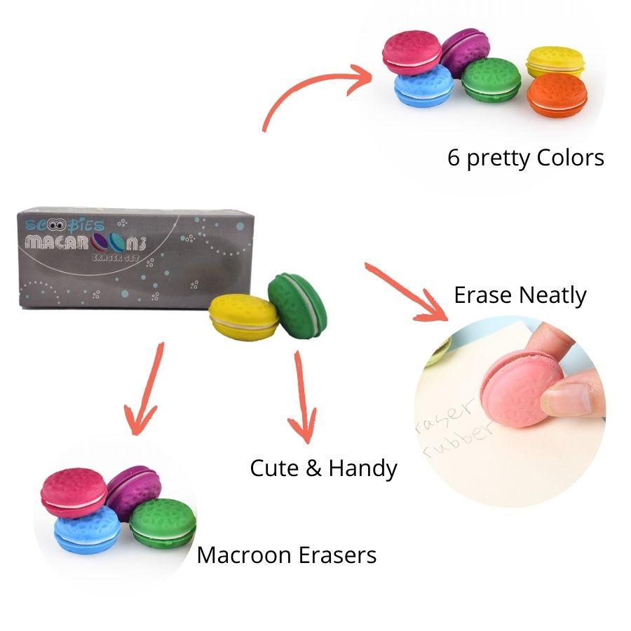 Macaroon Eraser Set(Pack of 2) - Scoobies