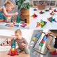 Magnetic Tiles | 16 Coloured Pieces | DIY Stack, Construction & Creative Learning| Play & Learn Set - Scoobies