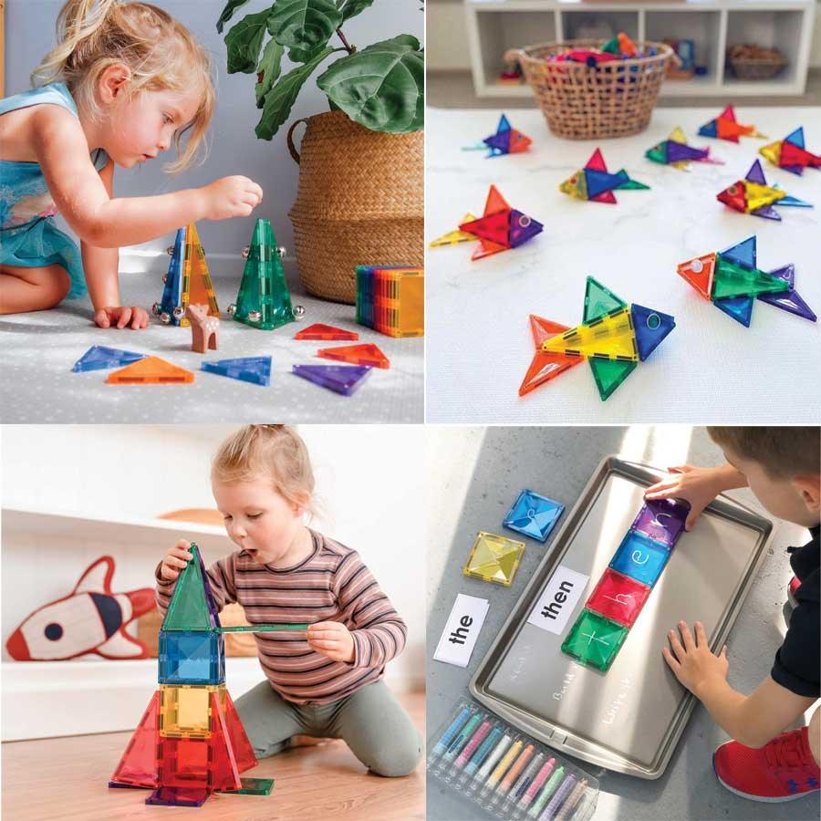 Make the transition from playtime to storage seamless with the Magna-Tiles® Storage  Bin & Interactive Play-Mat!⁠ ⁠ Thoughtfully designed, the four (4), By  MAGNA-TILES Brand Magnetic Building Sets