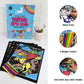 Velvet Art Book | Fantasy Theme | Set of 4 Velvet Cards | With 6 Fibre Pens  |    A4 Poster Size | Embossed 3D Craft